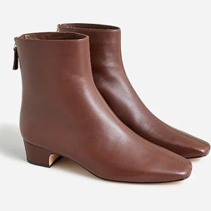 J.Crew | Roxie back-zip ankle boots in leather (Item BJ872)